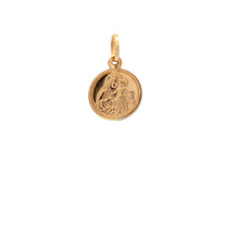 Load image into Gallery viewer, 18K Yellow Gold Pendant Mother Mary Jesus Christ Religious 1.17 grams Small - Rafant