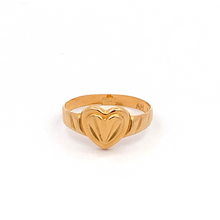 Load image into Gallery viewer, 18K Yellow Gold Ring Heart Women Size 7 - Rafant