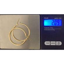 Load image into Gallery viewer, 18K Gold Earrings Hoops Loops 2.09 grams - Rafant