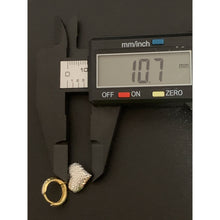 Load image into Gallery viewer, 18K Gold Earrings Hoops Heart Dangling White Yellow Gold 2.77 grams - Rafant