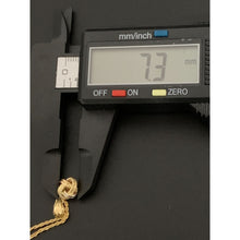 Load image into Gallery viewer, 18K Gold Necklace Chain 18 inches Twisted Knot Pendant 1.46 grams - Rafant