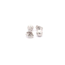 Load image into Gallery viewer, 18K White Gold Earrings Stud Ball Small 0.77 grams - Rafant