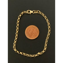 Load image into Gallery viewer, 18K Gold Bracelet Rolo Chain 2.62 grams Size 7 inches - Rafant