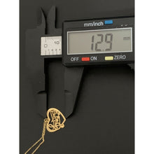 Load image into Gallery viewer, 18K Gold Necklace Chain 16.5 inches Heart Music Keys Pendant 1.82 grams - Rafant