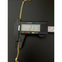 Load image into Gallery viewer, 18K Saudi Gold Bracelet Curb Link Chain Size 7.25 inches 1.75 grams - Rafant