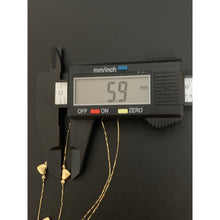 Load image into Gallery viewer, 18K Gold Necklace 16 inches with Heart Charms 1.66 grams - Rafant