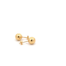 Load image into Gallery viewer, 18K Yellow Gold Earrings Stud Balls 1.29 grams - Rafant