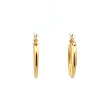 Load image into Gallery viewer, 18K Gold Earrings Hoops Small Polished 1.11 grams - Rafant