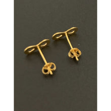 Load image into Gallery viewer, 18K Gold Earrings Stud Infinity Very Tiny 0.44 grams - Rafant