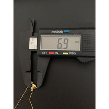 Load image into Gallery viewer, 18K Gold Necklace 16 inches with Heart Charms 1.69 grams - Rafant