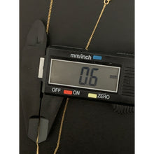 Load image into Gallery viewer, 18K Saudi Gold Necklace Chain 17.75" Curb with Cross Pendant - Rafant