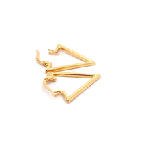 Load image into Gallery viewer, 18K Yellow Gold Earrings Triangle 1.75 grams - Rafant
