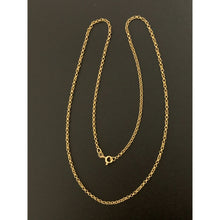 Load image into Gallery viewer, 18K Gold Necklace Chain 19.50 Inches Rolo 2.25 grams - Rafant