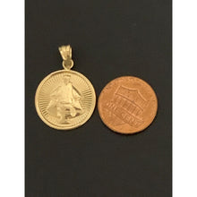 Load image into Gallery viewer, 18K Gold Pendant Round Sto Nino 1.37 grams - Rafant