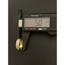 Load image into Gallery viewer, 18K Gold Ring Wedding Band Two Tone Yellow White 2.62 grams S6.5 - Rafant