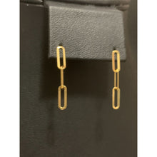 Load image into Gallery viewer, 18K Gold Earrings Paperclip Post 0.70 grams - Rafant