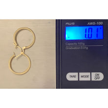 Load image into Gallery viewer, 18K Gold Earrings Hoops Loops Small 1.01 grams - Rafant