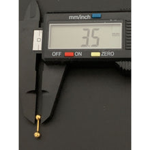 Load image into Gallery viewer, 18K Gold Earrings Balls Stud Very Tiny 0.73 grams - Rafant