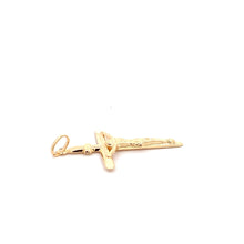 Load image into Gallery viewer, 18K Yellow Gold Pendant Cross Jesus Christ Religious 1.32 grams - Rafant