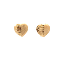 Load image into Gallery viewer, 18K Gold Earrings Stud Heart Small - Rafant