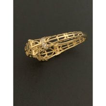 Load image into Gallery viewer, 18K Gold Ring Panther 1.16 grams Size 5.5 with Cubic Zirconia Stones - Rafant
