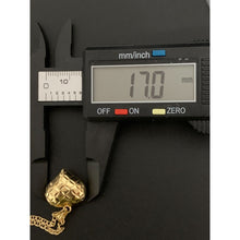 Load image into Gallery viewer, 18K Gold Necklace Chain Mariner 19.50 inches with Puffed Heart Pendant 4.84 grams - Rafant