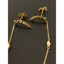 Load image into Gallery viewer, 18K Gold Earrings Dangling Drop 2.68 grams - Rafant