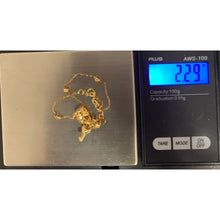 Load image into Gallery viewer, 18K Gold Bracelet 7 inches plus 0.8" extension Key Lock Charms 2.29 grams - Rafant