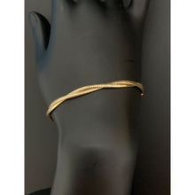 Load image into Gallery viewer, 18K Gold Bracelet Soft Bangle Mesh Size 6.75 inches 1.01 grams - Rafant