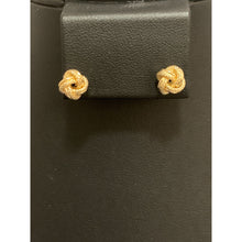 Load image into Gallery viewer, 18K Gold Earrings Stud Knot Earrings 1.20 grams - Rafant