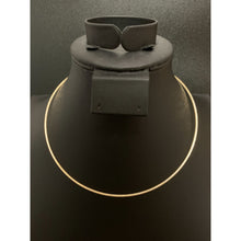 Load image into Gallery viewer, 18K Gold Necklace Omega Flexible White Yellow Gold Two Tone 16 inches 2.43 grams - Rafant