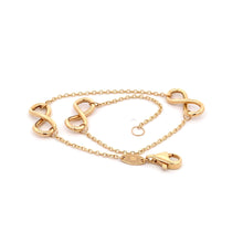 Load image into Gallery viewer, 18K Yellow Gold Bracelet Infinity Size 7.5 inches 1.77 grams - Rafant