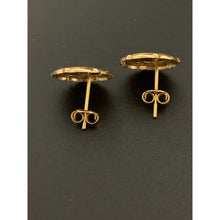 Load image into Gallery viewer, 18K Gold Earrings Stud Mother Mary 1.81 grams - Rafant