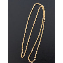Load image into Gallery viewer, 18K Gold Necklace Rope Chain 17.75 inches 1.87 grams - Rafant