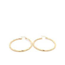 Load image into Gallery viewer, 18K Yellow Gold Earrings Spiral Hoops Large 1.74 grams - Rafant