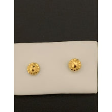 Load image into Gallery viewer, 18K Gold Earrings Stud Screw Type Small 0.39 grams - Rafant
