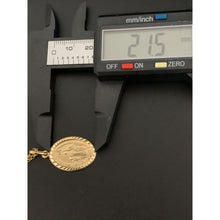 Load image into Gallery viewer, 18K Gold Necklace Chain 17.75 inches with Mother Mary Pendant 2.62 grams - Rafant