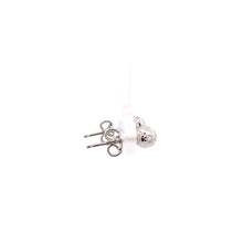Load image into Gallery viewer, 18K White Gold Earrings Stud Ball Small 0.77 grams - Rafant