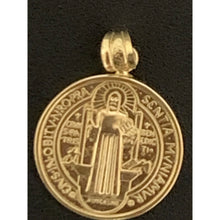 Load image into Gallery viewer, 18K Gold Pendant Religious Saint Benedict 1.83 grams - Rafant