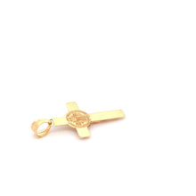 Load image into Gallery viewer, 18K Yellow Gold Pendant Cross Jesus Christ Religious 1.53 grams - Rafant