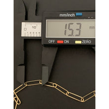 Load image into Gallery viewer, 18K Gold Necklace Paperclip 17.25 inches 2.91 grams - Rafant