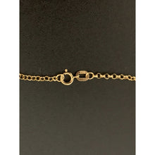 Load image into Gallery viewer, 18K Gold Necklace Rolo Chain 17.5 inches Puffed Heart Pendant 3.07 grams - Rafant