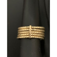 Load image into Gallery viewer, 18K Gold Ring Five Days 1.42 grams Size 5.5 with Defects Holes - Rafant