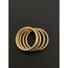 Load image into Gallery viewer, 18K Gold Ring Five Days 1.42 grams Size 5.5 with Defects Holes - Rafant