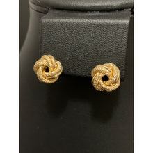Load image into Gallery viewer, 18K Gold Earrings Stud Knot 2.22 grams - Rafant