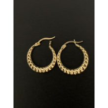 Load image into Gallery viewer, 18K Gold Earrings Hoops Loops 1.66 grams - Rafant
