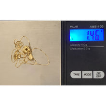 Load image into Gallery viewer, 18K Gold Necklace Chain Box 15.75" with Knot Pendant 1.46 grams - Rafant