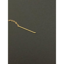 Load image into Gallery viewer, 18K Gold Earrings Threader Heart 0.68 grams - Rafant