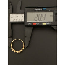 Load image into Gallery viewer, 18K Gold Ring Bubble Beaded Size 8 - Rafant