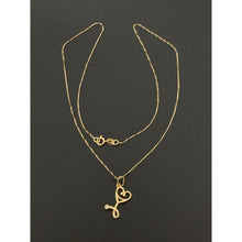 Load image into Gallery viewer, 18K Gold Necklace Chain 15.5 inches Stethoscope Pendant 1.68 grams - Rafant